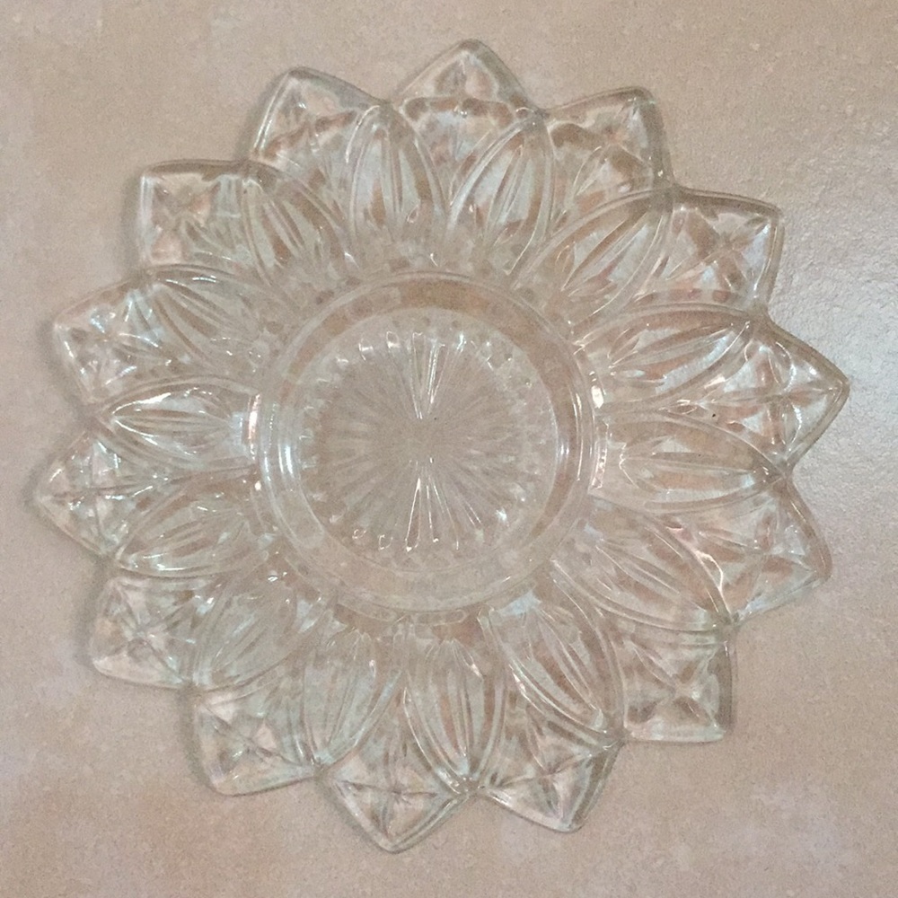 Federal Glass Company Starburst 14 Point Platter - Picture 8 of 9